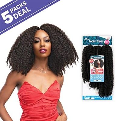 JANET natte 3x AFRO HOT TWIST 14"/16"/18" (Pre-loop)