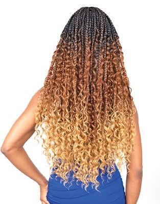 JANET natte x3 BOHO CHIC DEEP BOX BRAID 26" (Pre-loop)
