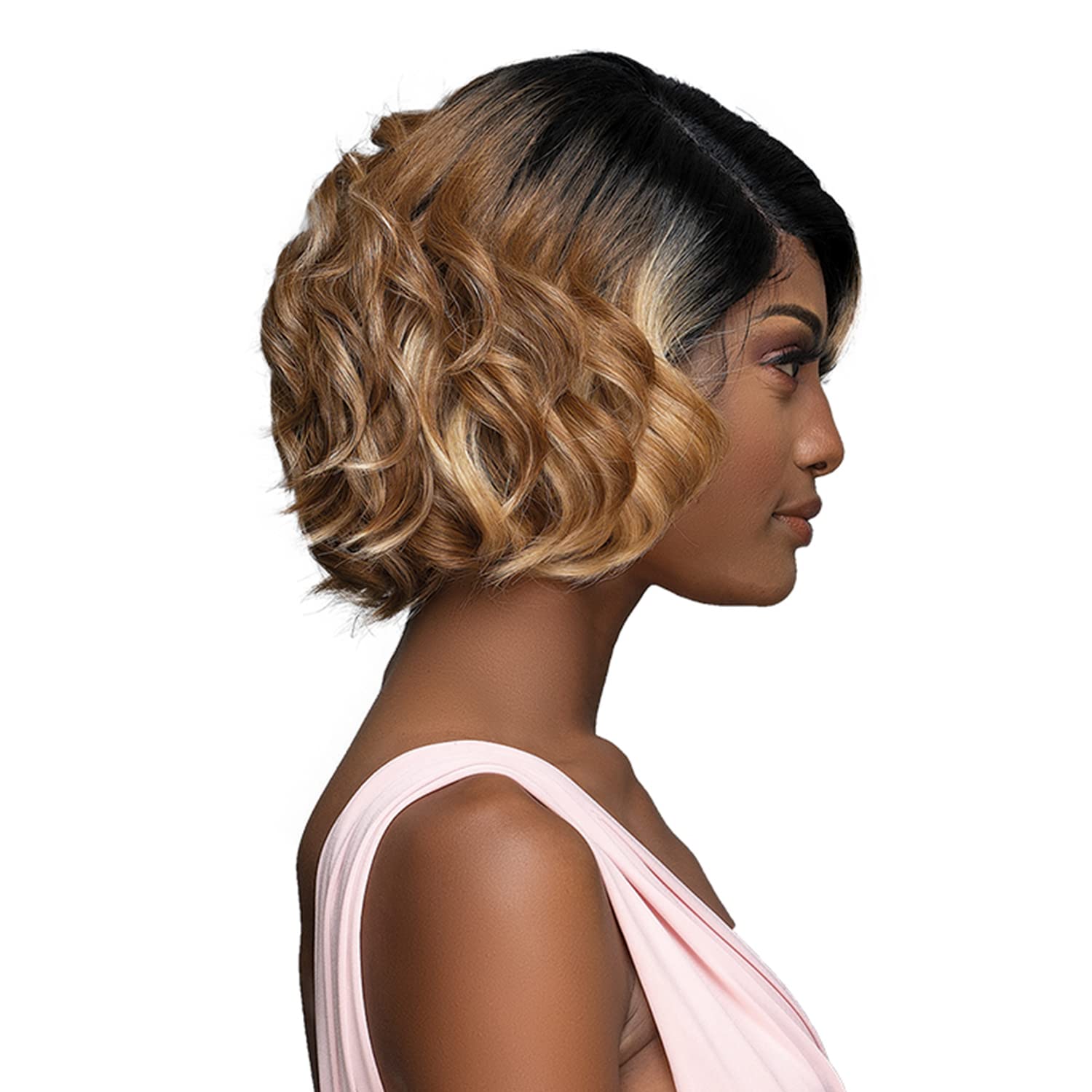 JANET COLLECTION Melt Extended HD Swiss Lace Front Wig Raven (SUGAR BROWN)