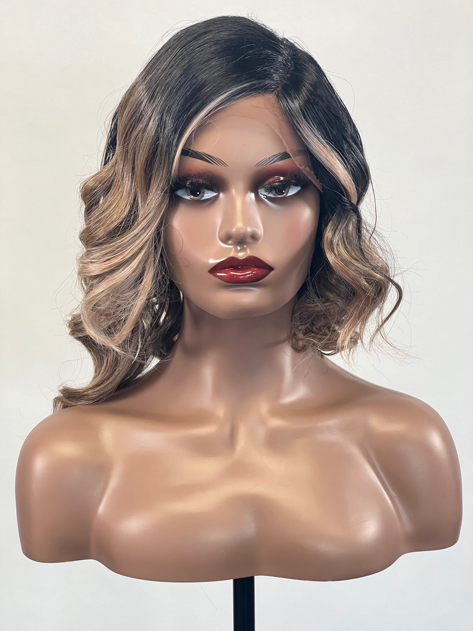 Mane Concept Red Carpet Synthetic 5" Deep Part Swoop Bang Lace Wig - RCSB205 FINCHES
