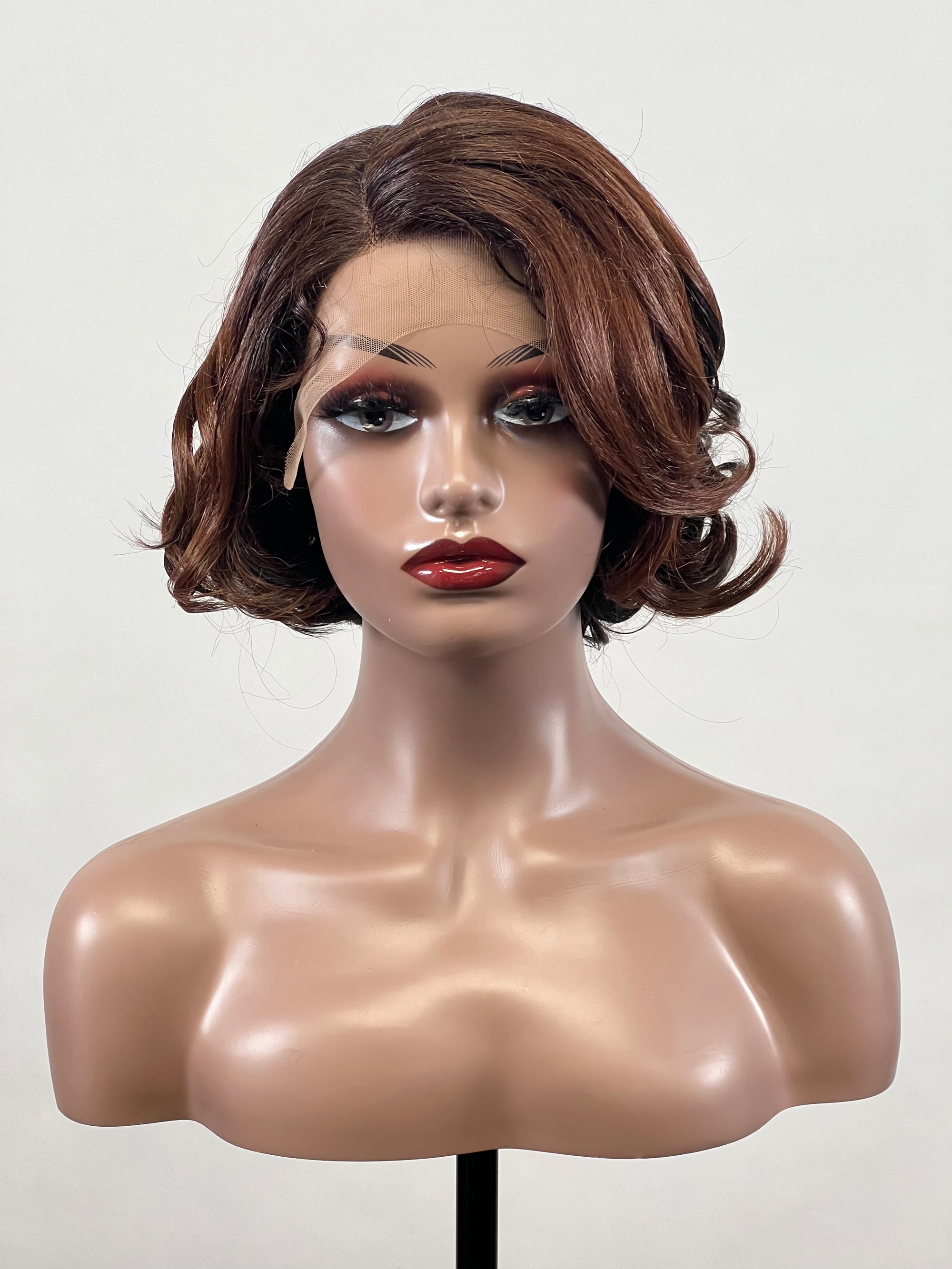 JANET COLLECTION Melt Extended HD Swiss Lace Front Wig Raven (SUGAR BROWN)