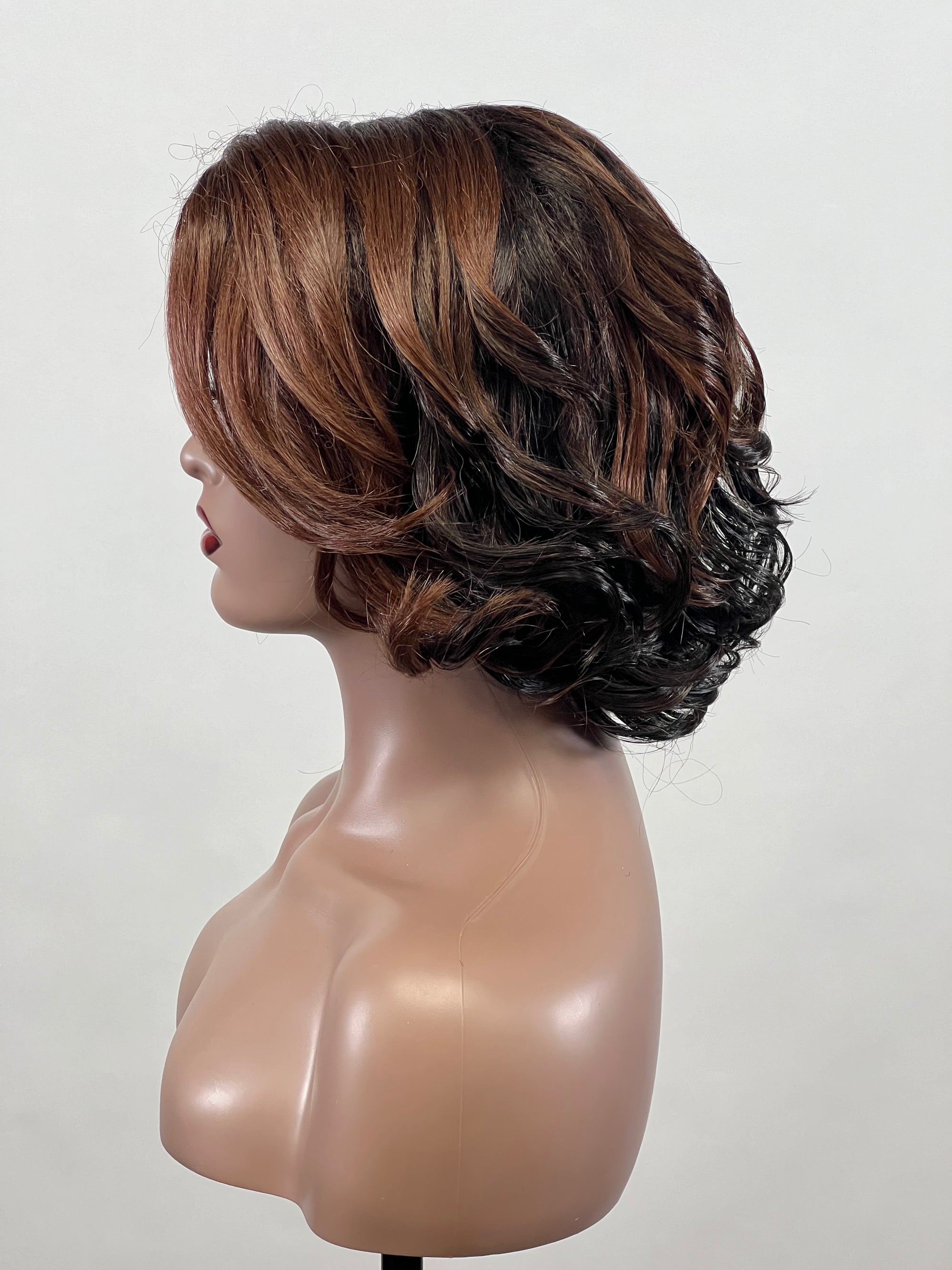 JANET COLLECTION Melt Extended HD Swiss Lace Front Wig Raven (SUGAR BROWN)