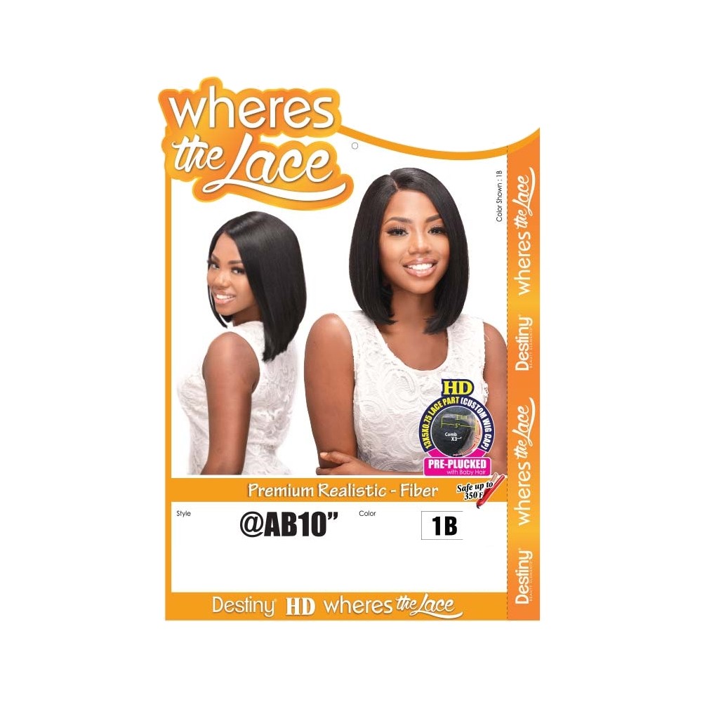 DESTINY WHERESTHELACE WIG @AB 10" (HD 13X5X3/4 LACE PART)